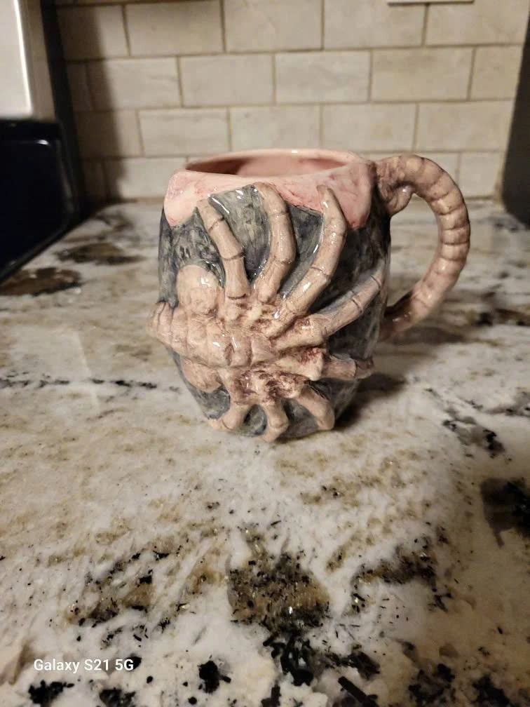 Facehugger Handmade Ceramic Mug