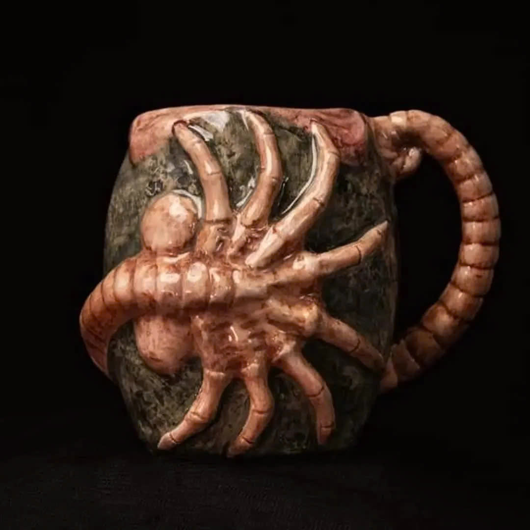Facehugger Handmade Ceramic Mug